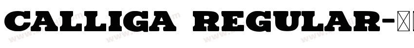 Calliga Regular字体转换